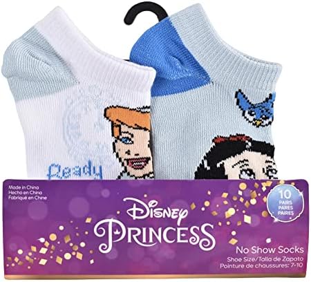 Чорапи за момичета Disney Princess от 10 опаковки Без показване