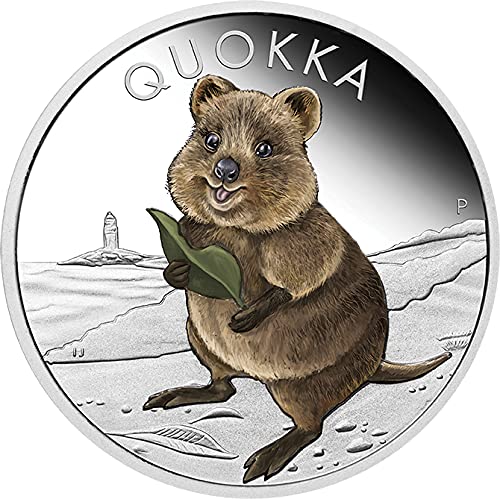 2021 DE Модерна Възпоменателна сребърна монета PowerCoin Quokka с тегло 1 унция номинална стойност от 1 долар