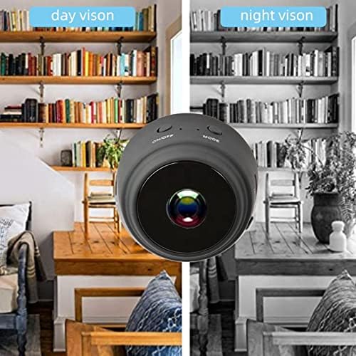 Sanpyl Мини Камера за наблюдение Резолюция 1080P 150 ° Широкоъгълен HD Ir за Нощно Виждане, Един Ключ за