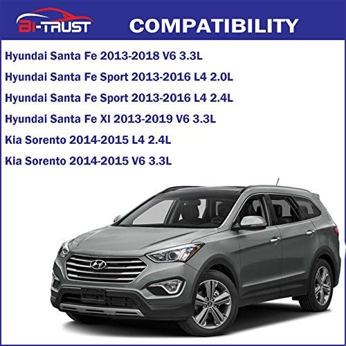 Въздушен филтър на двигателя Bi-Trust CA11500, Замяна за Hyundai Santa Fe 2013-2018 V6 3.3 L Santa Fe Sport 2013-