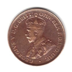 1934 Австралия Монета в полпенни КМ22