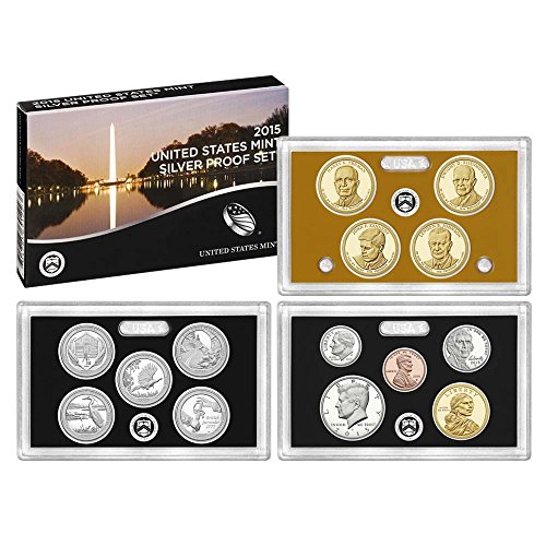 Набор от пробирок от сребро монетния двор на САЩ през 2015 година на издаване (SW2) OGP