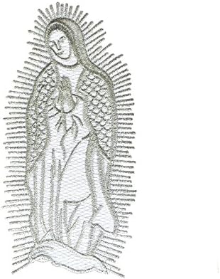 Кръщаване на Дева Мария от Гуадалупе, Бродирани със Злато и сребро, Железни ивици Поотделно (7 Златото x5 Без думи)