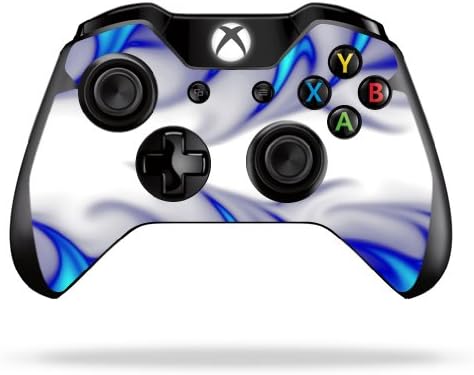 Корица MightySkins контролера на Microsoft Xbox One или One S - Blue Fire | Защитно, здрава и уникална Vinyl