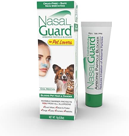Гел за нос NasalGuard за любителите на домашни животни от алергии, блокиране на козина и пърхот от домашни любимци