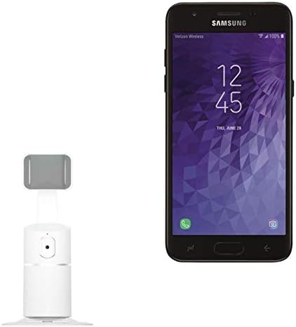 Поставка и щипка за Samsung Galaxy J3 Orbit (поставяне и монтиране на BoxWave) - Поставка за селфи PivotTrack360, Завъртане
