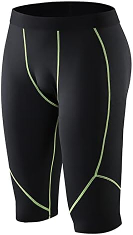 Панталони с копчета отстрани, мъжки спортни компресия панталони 3/4 спортни панталони Active Cool Dry X Files