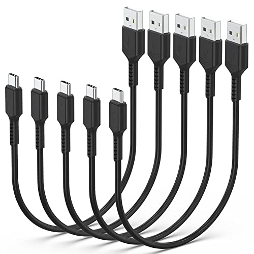 Къс USB кабел C с дължина 1 метър, 5 опаковки, Кабел за зарядно устройство USB A-USB C, Бързо Зареждане, Здрав Кабел USB