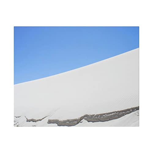 Край бяла Пясъчна Дюна Цвят Matte Canvas 16х20, Опъната, Готова за вывешиванию в рамката на Оригиналната фотография Бели Пясъци