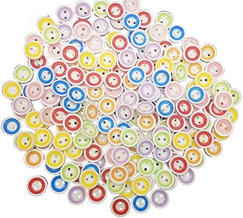 Копчета Пластмасови Копчета Разнообразни Занаяти Копчета от смола Капаче 200 бр Размер 1/2 инча за Колекции бижута за декоративно