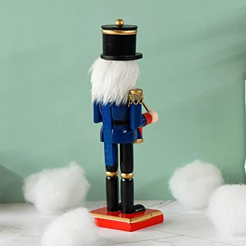 Коледни Фигурки Щелкунчика | 9,8-инчов Дървена Коледна Статуя на Войник-Щелкунчика|Празнична Украса за Коледното парти