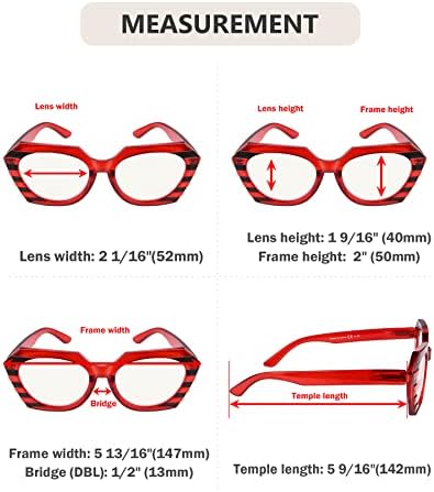 Eyekepper 4-Pack Прогресивно Многофокусные Очила За Четене За Жени, Синя Светлина, Блокиране На Мультифокальные