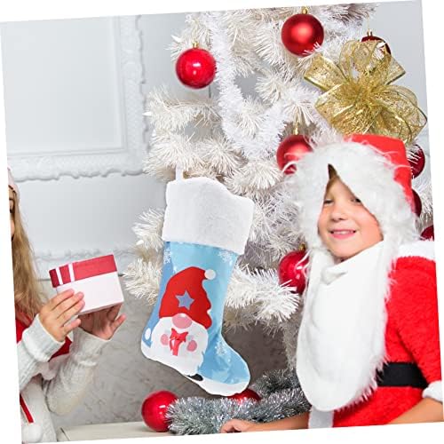 KESYOO 1бр Коледен Отглеждане Коледен Декор Коледни Чорапи, Чорапи с Принтом Коледни Окачени Чорапи Коледен Чанта Бонбони