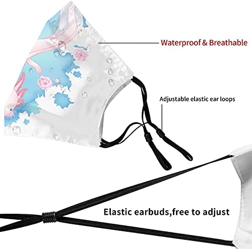 axolotl 3 бр Студени Регулируеми маска за лице с филтри, Покриващи устата маски за лице с филтър 0