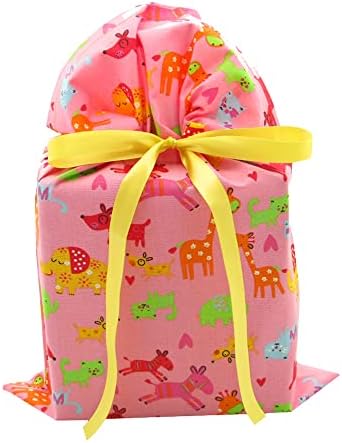 Подаръчен пакет от многократна употреба от тъкан VZWraps за майки и бебета животни за детската душа или подарък