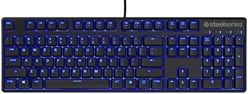 Ръчна детска клавиатура SteelSeries Apex M400 с подсветка - Линеен превключвател - Синя led подсветка - Елементи