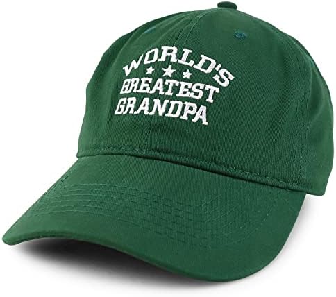 Бейзболна шапка от мек памук с бродерия по-добро дядовци в света в магазин за модни дрехи бейзболна шапка от мек памук