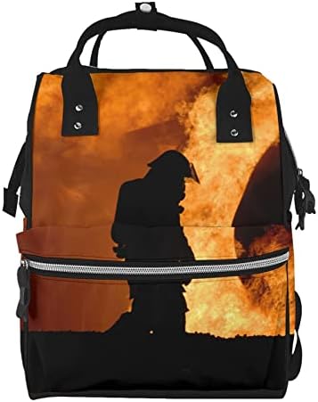 Раници за смяна на Пелени allgobee За мама Пожарникар-Fire-Proud Travel Bookbag Чанти За Памперси Back Pack
