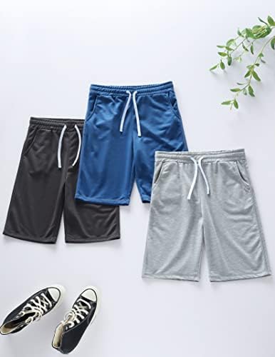 Спортни къси Панталони Liberty Pro от 3 теми За момчета, Ежедневни Спортни Шорти за бягане с Джобове, Спортни