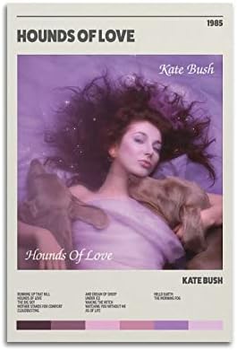 Плакат XIAOMa на Кейт Буш Хрътките любов, 1985, Корица на албума, Плакат, Декоративна Живопис с маслени бои, Платно, Стенни