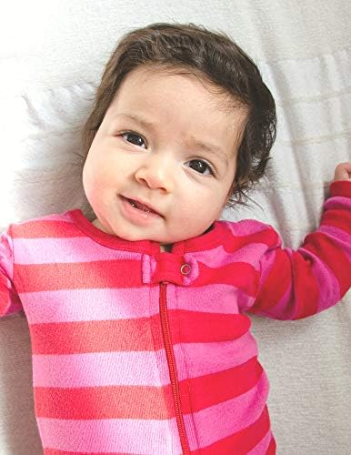 Пижами на крака в лента за малки момичета Leveret, Пижама от памук, за бебета и малки деца (от 0 месеца до 5 години)