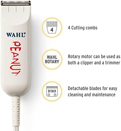WAHL Professional - Класически Бял Фъстъци - Професионална Машинка за оформяне на брада и Комплект за подстригване на коса