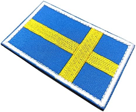 Нашивка с Флага на Швеция, на Бродирани Тактическа Раница, Шапка, дамски Чанти, Шапки, Якета, Панталони, Шведски Ивици 3,14