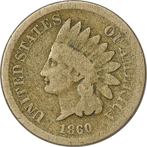 1860 P Индийски цент Бездокументарный G