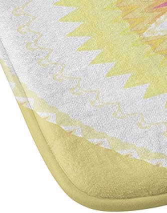 Society6 Шийла Венцел-килимче за баня с Преговарящите Слънчев цвете Ганни, 21 x 34, жълто