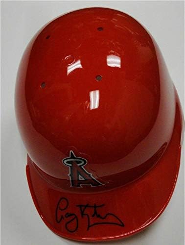 Мини-Каска Anaheim Angels с Автограф на Кейси Котчмана и мини-Каски MLB с Автограф COA