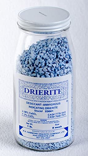 С посочване на изсушаване Drierite; 1-килограмова бутилка