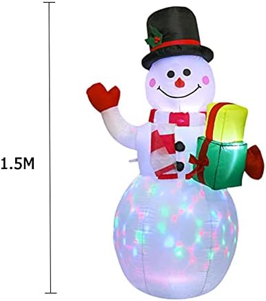 EESLL Надуваеми Коледна Украса Външно Коледно осветление Надуваема Кукла Снежен човек Градински Подпори Светлини
