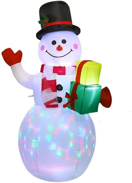EESLL Надуваеми Коледна Украса Открит Надуваем Снежен човек Нажежен Коледна Украса На Открито Вечерни Коледна Украса