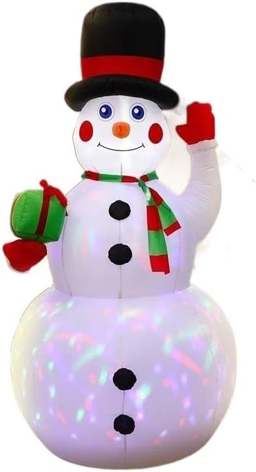 EESLL Надуваеми Коледна Украса Открит Коледен Надуваем Снежен човек с Осветление във формата на Пингвин за