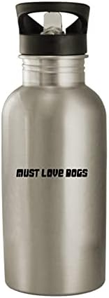 Molandra Products Must Love Dogs - Бутилка за Вода от Неръждаема Стомана, 20 грама, Сребриста