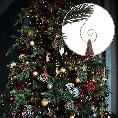 SAVITA 100шт Куки с Орнаменти Коледно Дърво, Коледни Куки, Куки с Орнаменти Коледно Дърво Куки за Бижута Висящи Украшения