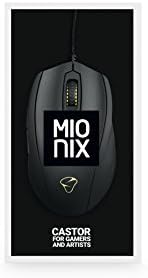 Мионикс МНКС-01-26004- G Castor Black - 6-бутон Ергономична детска мишка с оптична осветление RGB - идеален за киберспорта,