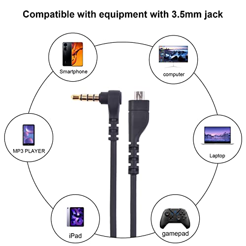 Подмяна на кабел Saipomor Arctis7 аудио кабел 3.5 мм, който е Съвместим с вашите слушалки SteelSeries Arctis