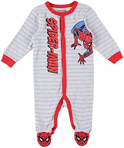 Пижами Marvel Spiderman One Piece Със Спящи Крака -Дрехи За Малките Момчета