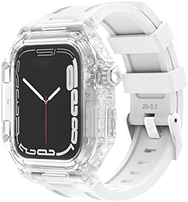Силиконов ремък NEYENS Прозрачен Калъф За Apple Watch Band 45 мм 44 мм 41 мм 40 мм Моден Комплект Bezel За iwatch Series 8 7