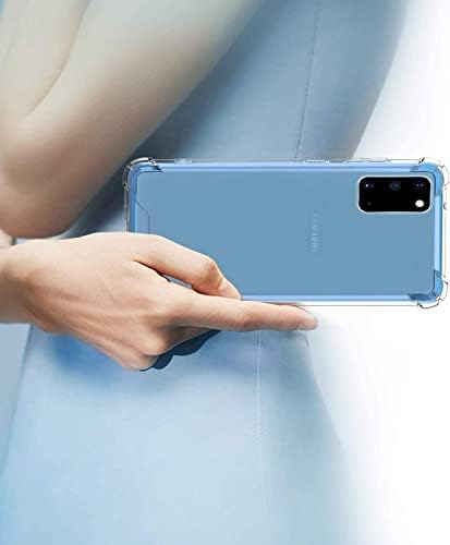 Прозрачен калъф KIOMY Diamond за Samsung Galaxy S20 Plus 5G с хибриден заден панел от твърдия КОМПЮТЪР с лека