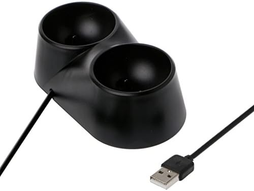 GUSENG Двойно USB зарядно устройство ще захранване на Зарядно устройство Поставка за PS4 Playstation 4 VR PSVR