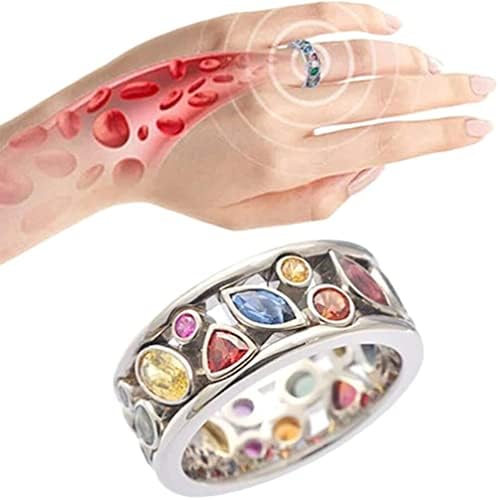 Дамски кварцов пръстен кристални пръстени за отслабване на лимфен дренаж магнитна терапия Rings女士水晶石英 戒指 石英水晶戒指用于减肥淋巴引流磁疗戒指