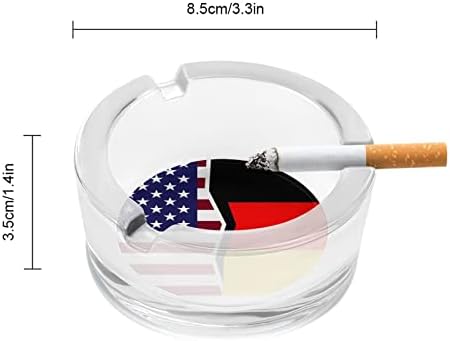 Знамената на Сащ и Германия, Кръгли Стъклени Пепелници, Държач за Портсигара, Скъпа Пепелник За Пушачи