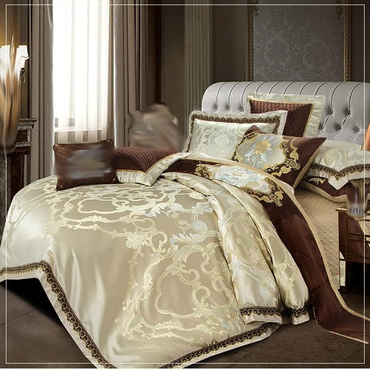Комплект спално бельо GANFANREN от памук с дълъг Штапелем Tribute Сатен Памук от четири части