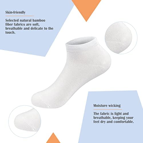 Прости Бамбукови Ученически Чорапи, Супер Меки Детски Чорапи Ластични Маншети, Спортни Чорапи, Устойчиви Към миризмата,