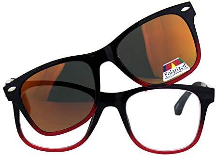 Прозрачни Очила с Бифокальными лещи за четене PASTL + Topper за Слънчеви очила с магнитна Поляризация