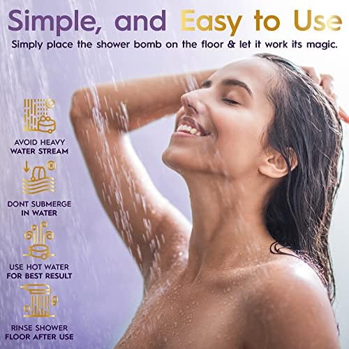 Отпариватель за душ с лавандула HealthBook за Ароматерапевтического душ - Бомбочки за душ за облекчаване на синусите