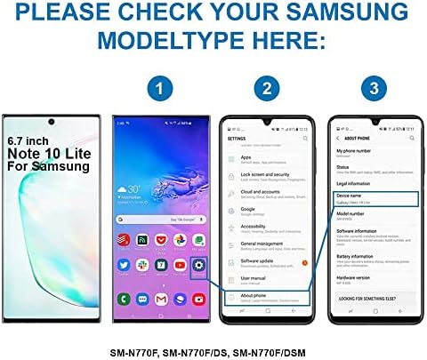 MMOBIEL Смяна на притежателя на тавата за слотове за две SIM-карти, Съвместим с Samsung Galaxy Note 10 Lite 2019 - Вкл.