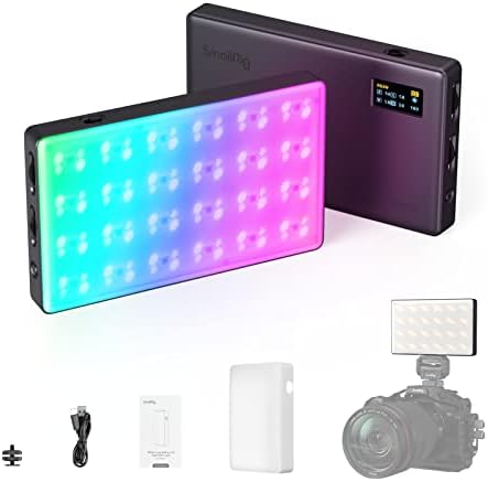 Видео SmallRig RM120 RGB, 5000 mah, 180 Минути, Лаптоп, лампа за камерата, Изходна мощност 7 W, led панел за запис